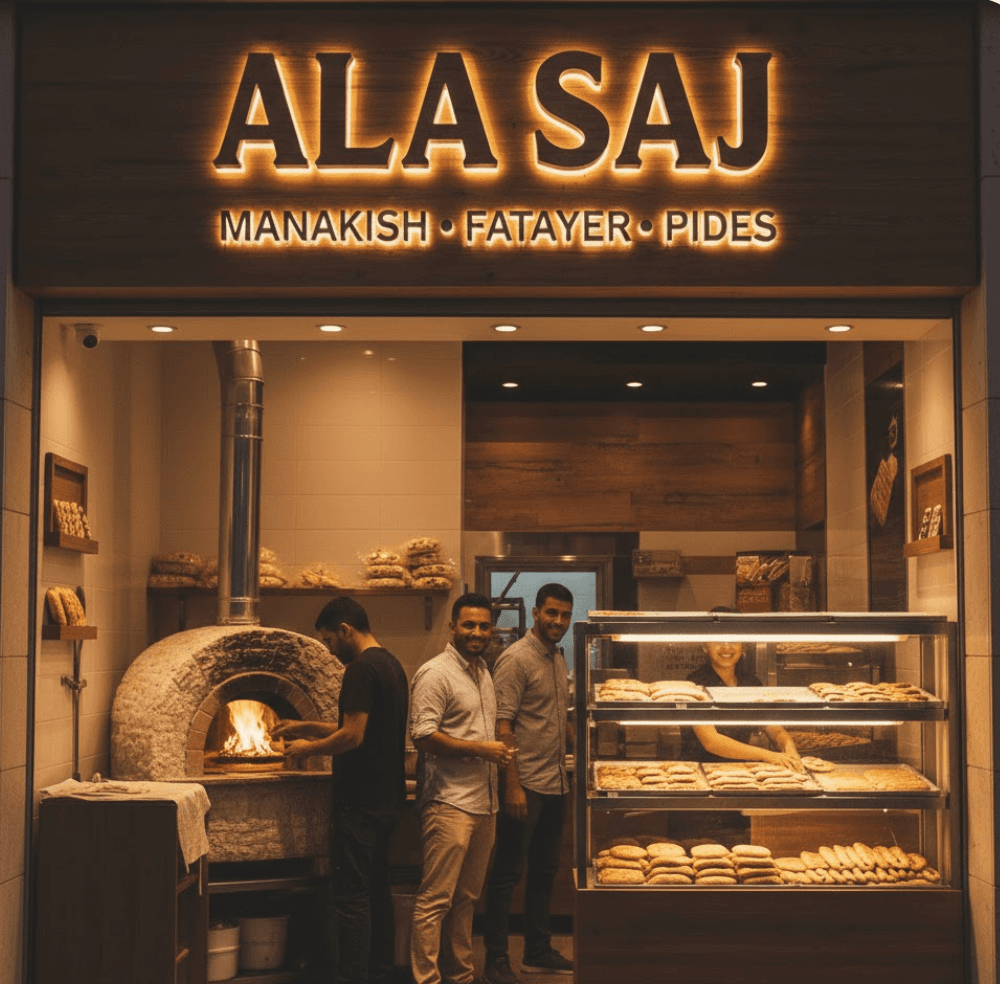 Al Saj bakery in Damascus