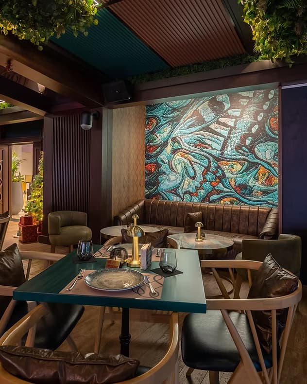 Code Eight Cafe lounge and restaurant Design