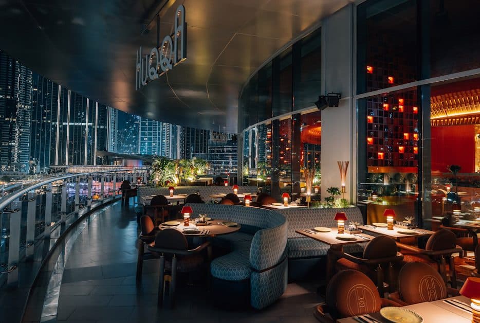 Huqqa Turkish restaurant and shisha lounge in Dubai Mall