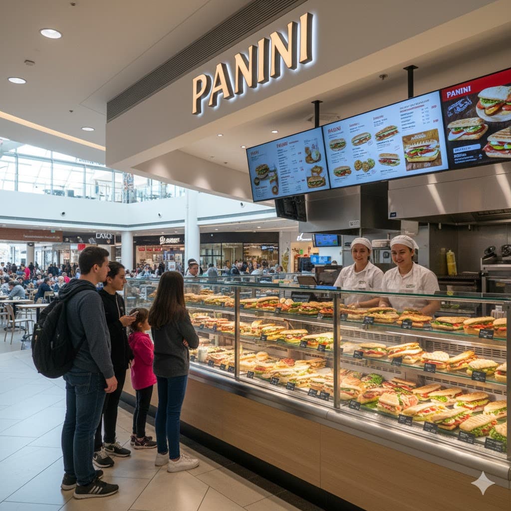 Pannini fast food restaurant in Damascus